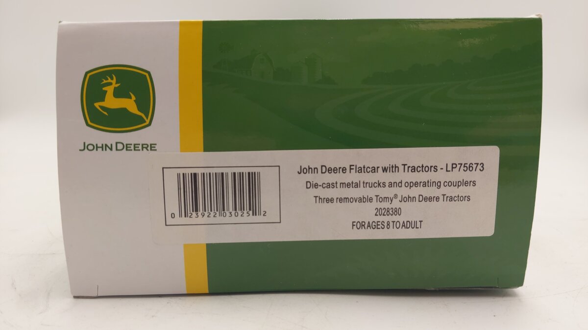 Lionel 2028380 John Deere Flatcar with Tractors EX/Box