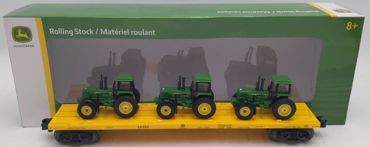 Lionel 2028380 John Deere Flatcar with Tractors EX/Box