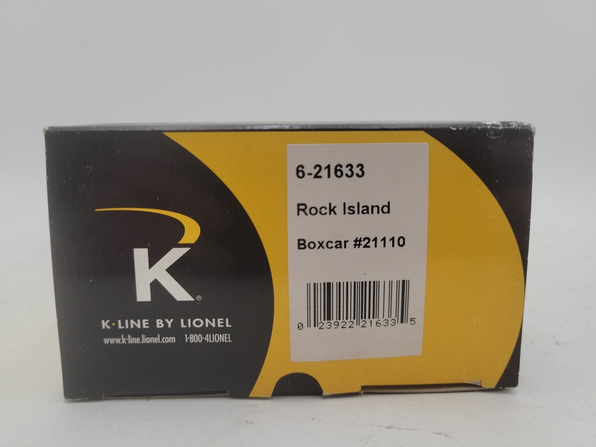 Lionel 6-21633 O Gauge Rock Island Route of the Rockets Boxcar #21110 EX/Box