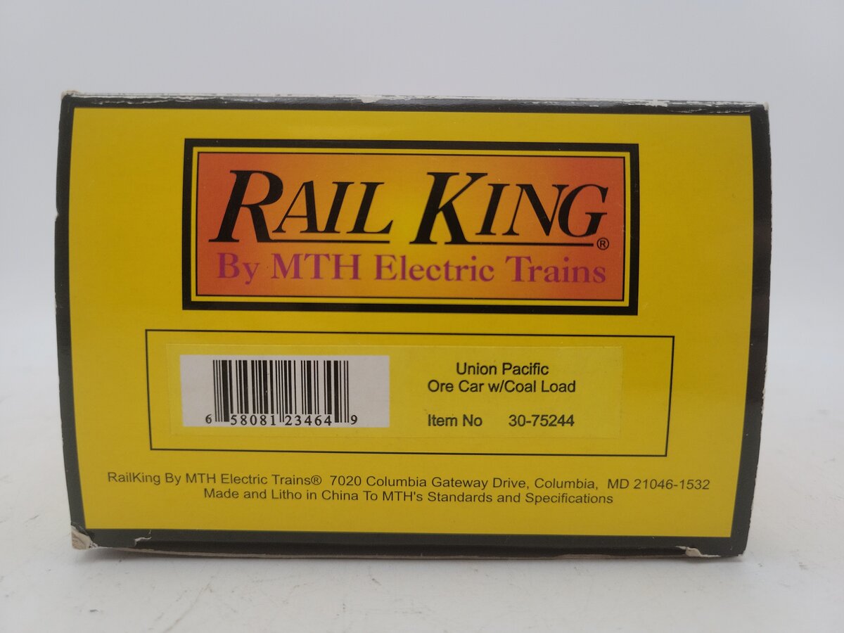 MTH 30-75244 O Gauge Union Pacific Ore Car w/Coal Load #27020 EX/Box