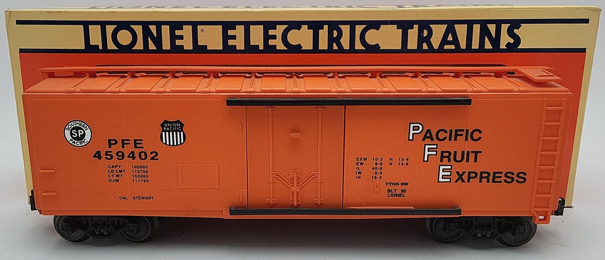 Lionel 6-52073 O Gauge TTOs-1995 PFE Cal-Stewart Reefer #459402 EX/Box
