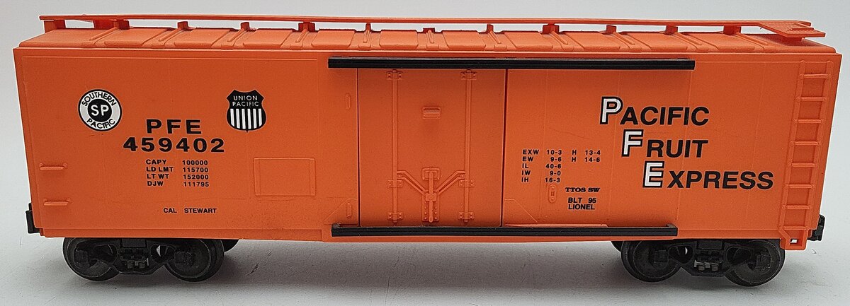 Lionel 6-52073 O Gauge TTOs-1995 PFE Cal-Stewart Reefer #459402 EX/Box