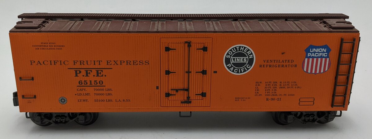 K-Line K762-2113 O Gauge Pacific Fruit Express Reefer Car #65150 EX