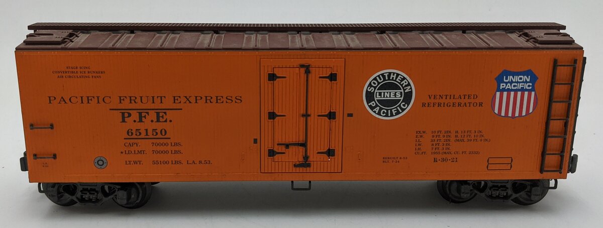 K-Line K762-2113 O Gauge Pacific Fruit Express Reefer Car #65150 EX