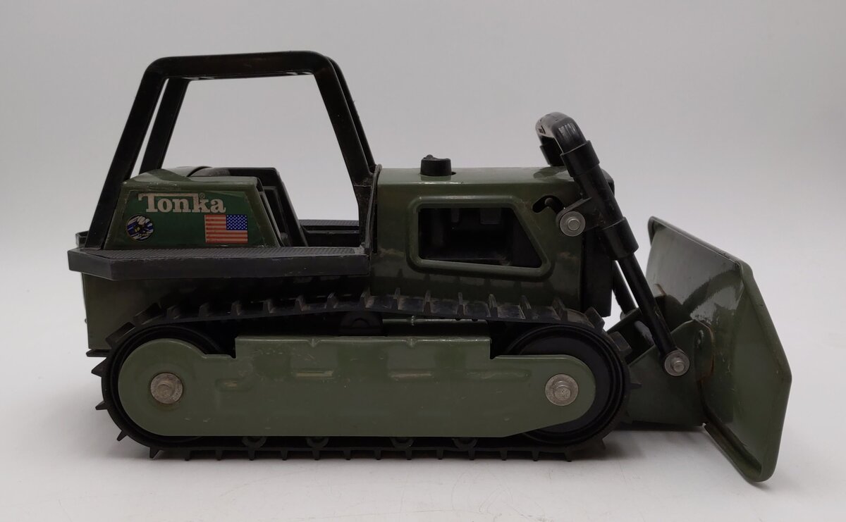 Tonka G.I. Joe Steel Brigade Military Bulldozer Adjustable Blade EX