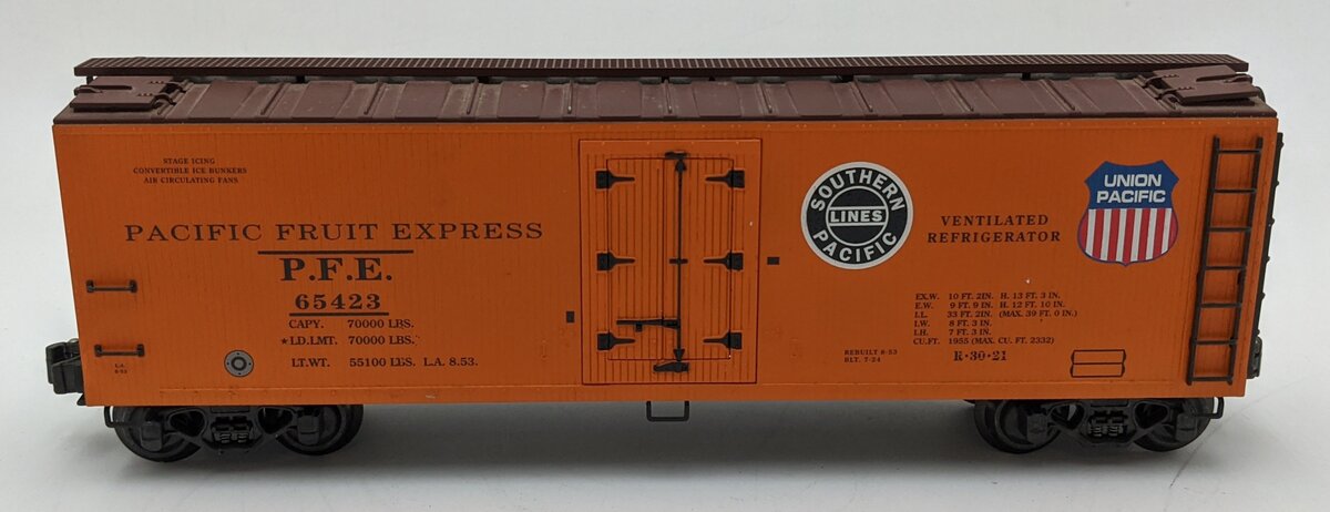 K-Line K762-2116 O Gauge Pacific Fruit Express Reefer Car #65423 EX