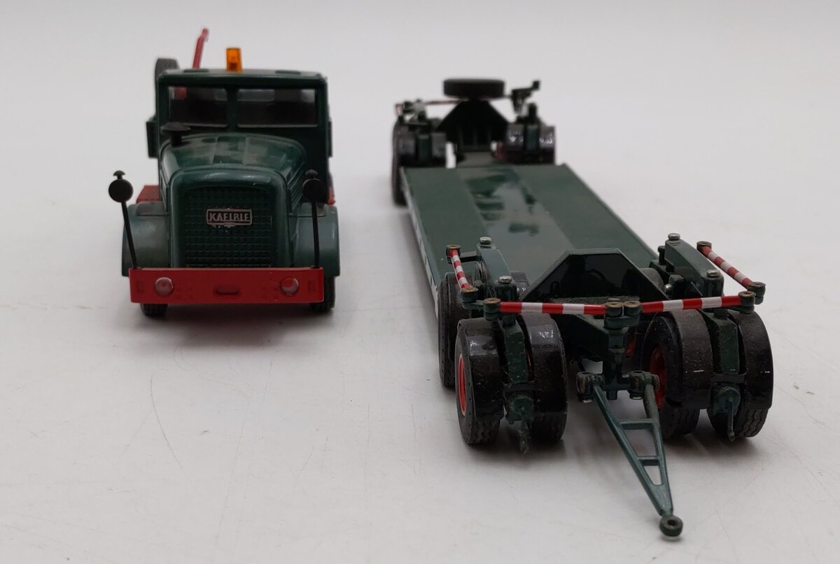 NZG 462-30 1:50 Diecast Kaelble KDV22 Z8T w/Scheurle 4-axle Deep Bed Trailer EX/Box