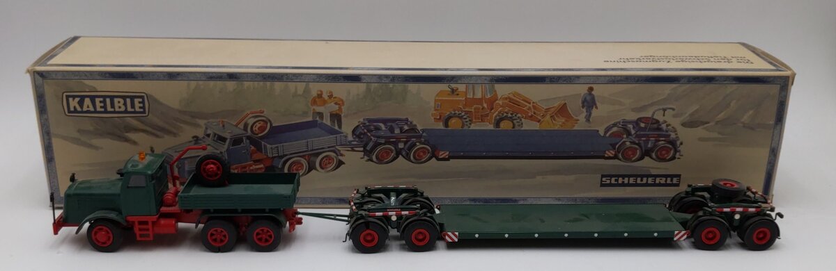 NZG 462-30 1:50 Diecast Kaelble KDV22 Z8T w/Scheurle 4-axle Deep Bed Trailer EX/Box