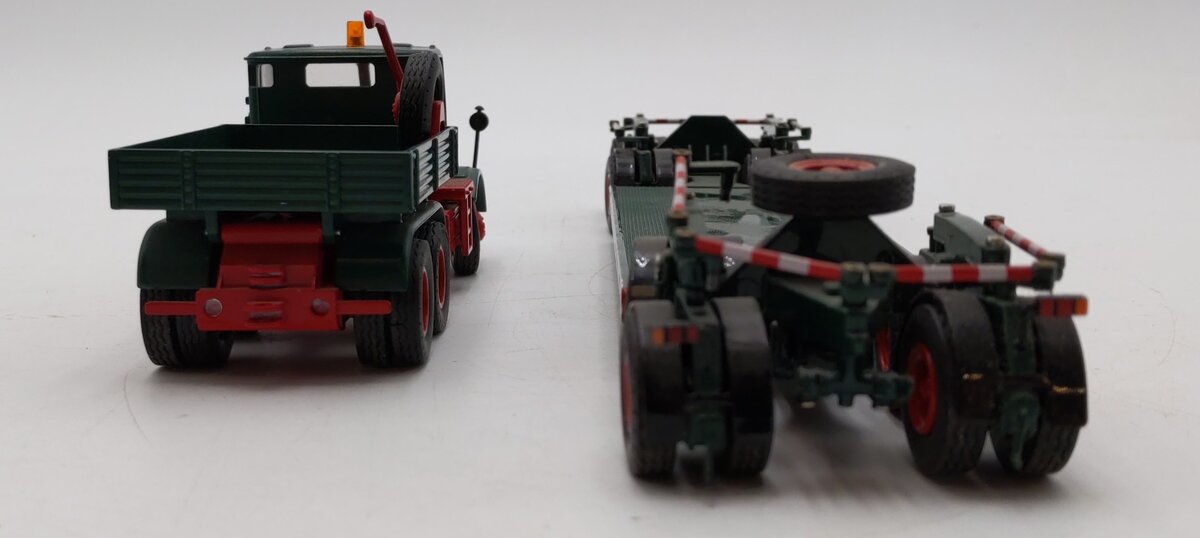 NZG 462-30 1:50 Diecast Kaelble KDV22 Z8T w/Scheurle 4-axle Deep Bed Trailer EX/Box