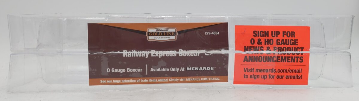 Menards 279-4534 O Gauge Railway Express Box Car #17399 LN/Box