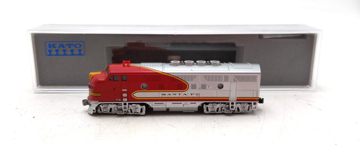 Kato 176-2121 N Scale ATSF EMD F7A Warbonnet Diesel Locomotive #19C LN/Box