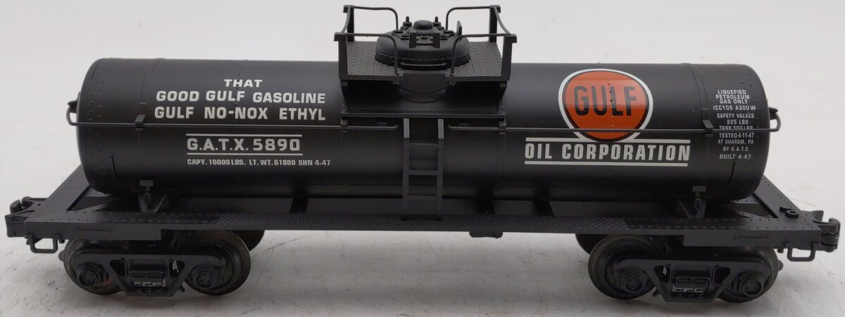 Industrial Rail IDM6011 O Gauge Gulf Gasoline Tank Car #5890 (3Rail) EX/Box