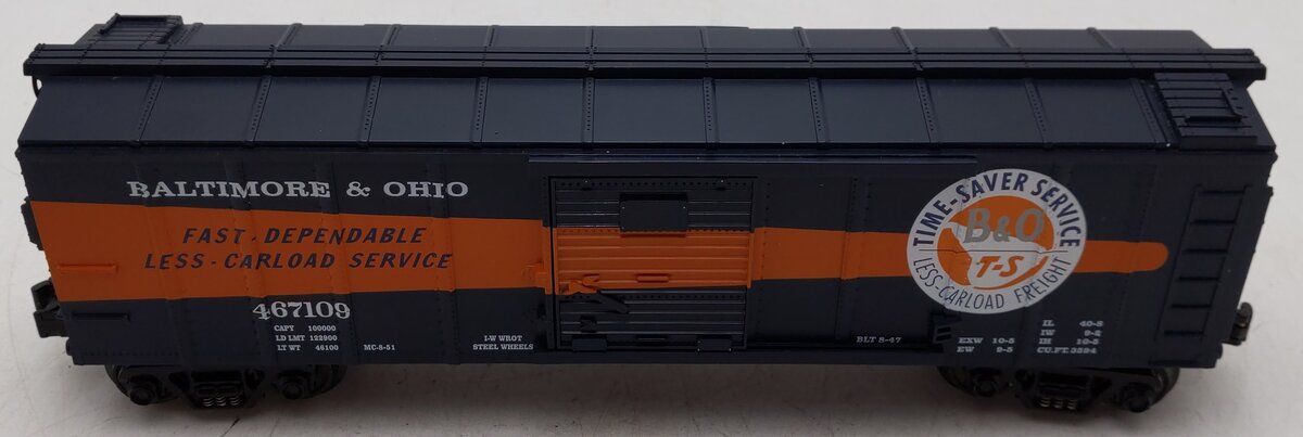 MTH O Gauge Baltimore & Ohio Box Car #467109 EX