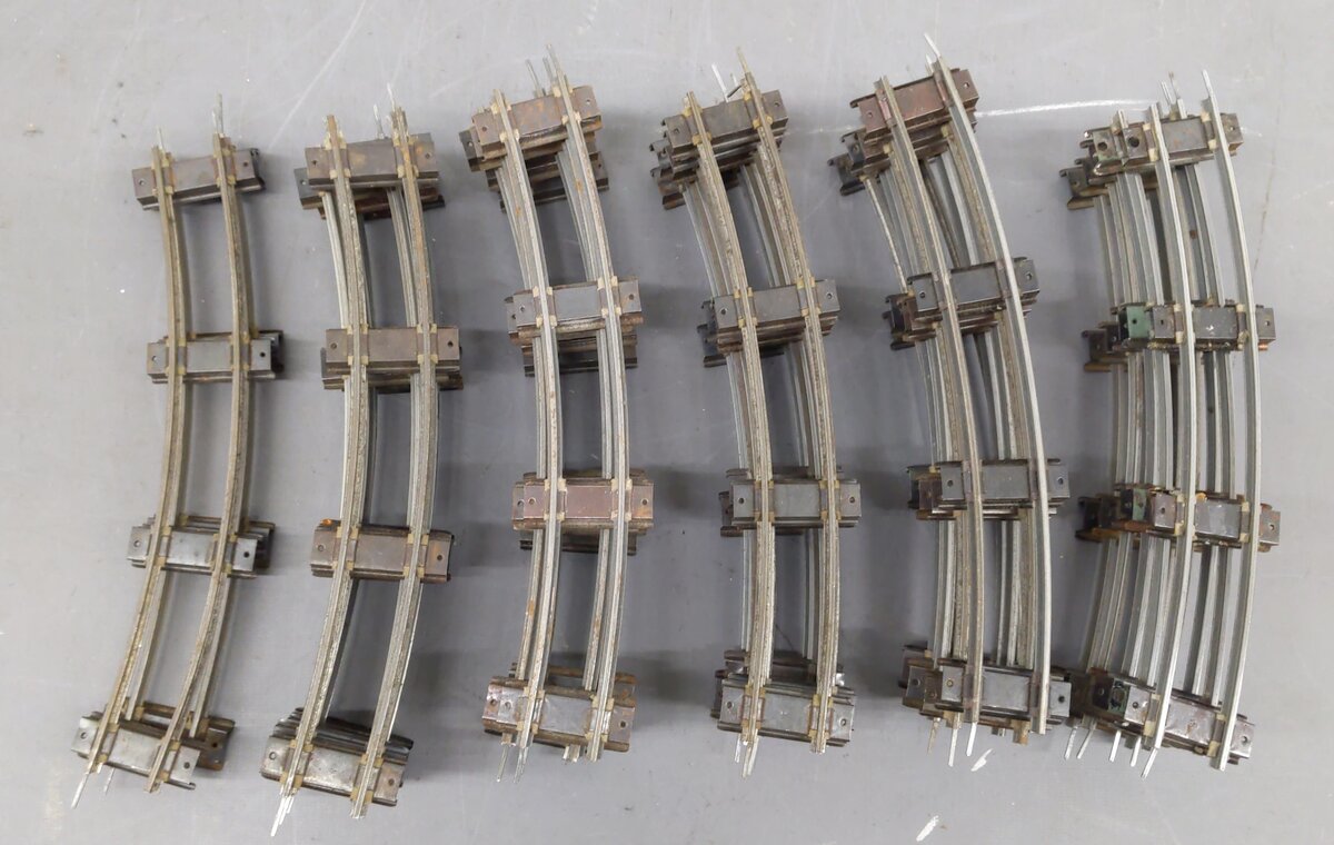 American Flyer 702 Vintage S Curved Track Sections (27) VG