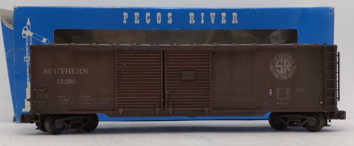 Pecos River Brass HR-0105-1 O Scale Weathered Southern Box Car #42298/Box