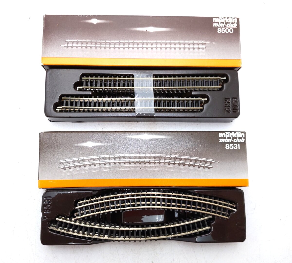 Marklin Z Miniclub Straight & Curved Track: 8500, 8531 [22] LN