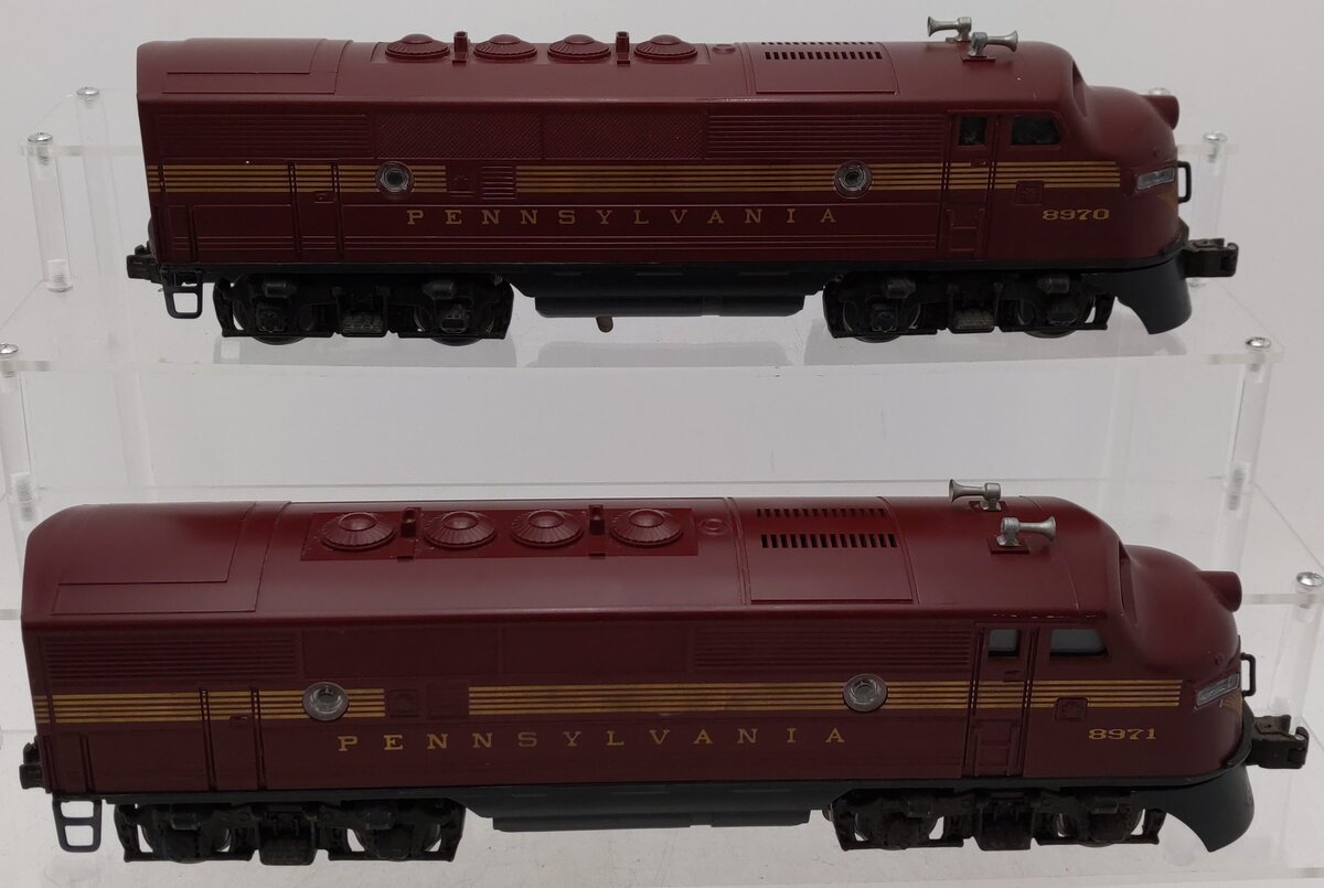 Lionel 6-8970 O Gauge Pennsylvania F3 Tuscan AA Diesel Locomotive Set EX