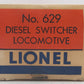 Lionel 629 Vintage O Burlington Powered GE 44-Ton Diesel Switcher - Box Only/Box