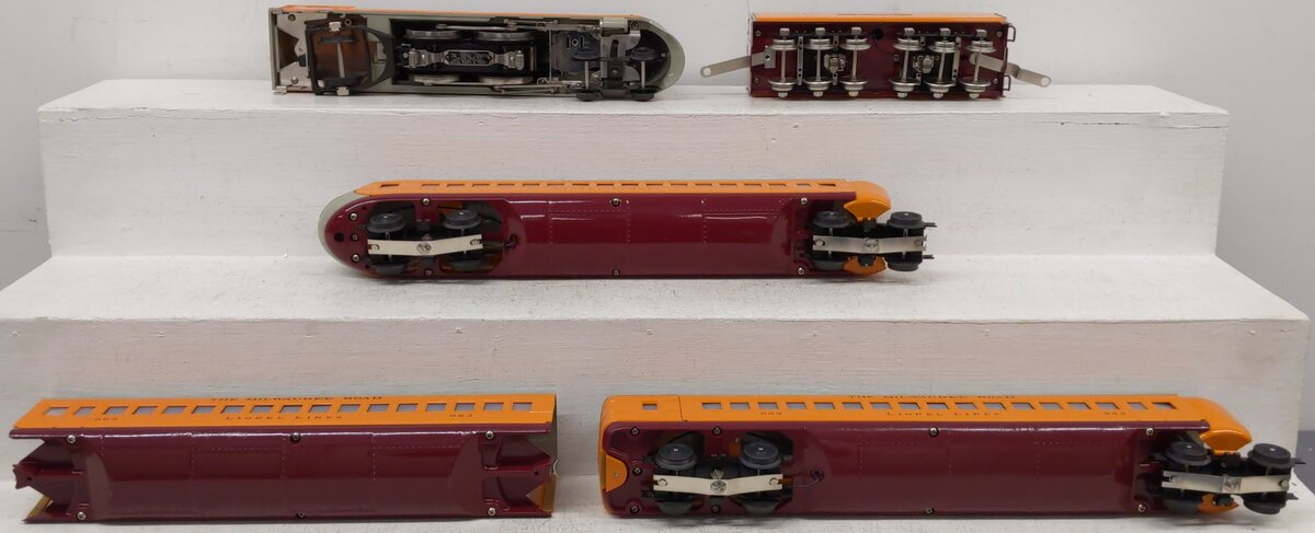 MTH 10-3010-0 Milwaukee Road Tinplate Hiawatha O Gauge Steam Passenger Train Set EX
