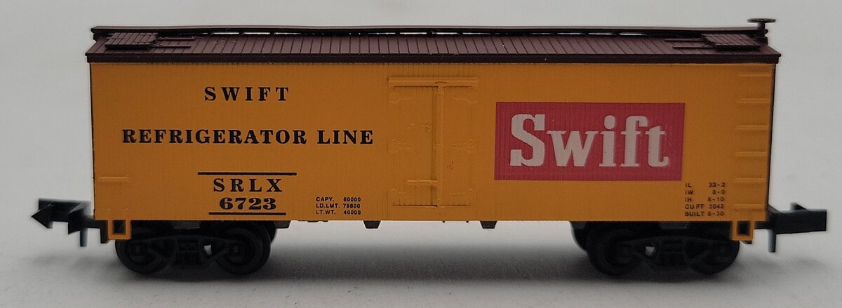 Roundhouse 86801 N Swift 36' Steel Underframe Meat Reefer #6723 NIB