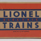 Lionel 2245C Vintage O Texas Special F-3B Non-Powered Diesel Loco (Box Only)/Box