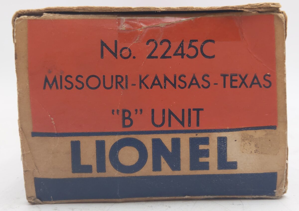 Lionel 2245C Vintage O Texas Special F-3B Non-Powered Diesel Loco (Box Only)/Box