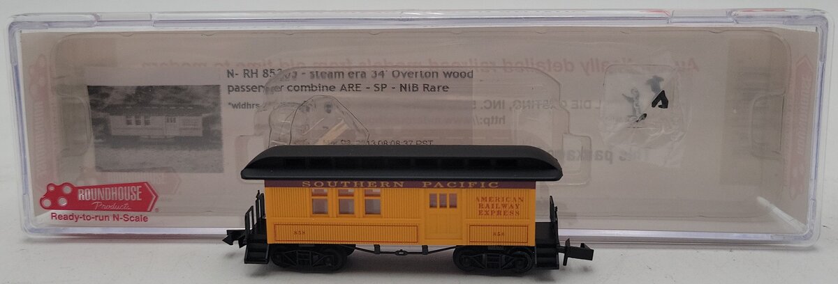 Roundhouse 85203 N Scale Southern Pacific Overton Combine Passenger Car NIB
