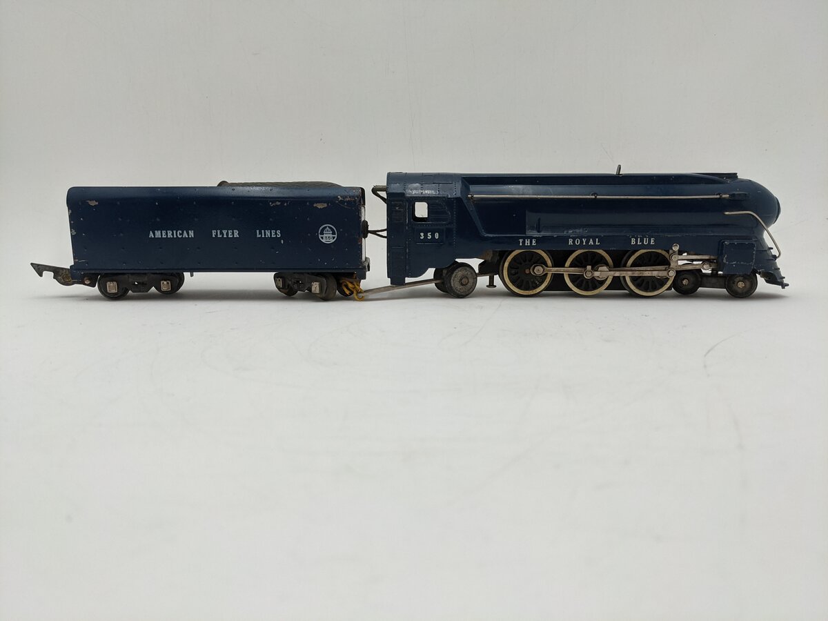American Flyer 350 Vintage S B&O The Royal Blue 4-6-2 Diecast Steam Locomotive VG