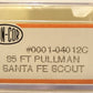 Con-Cor 0001-04012C N Scale Santa Fe 85' Pullman Sweetwater Valley Sleeper Car VG/Box