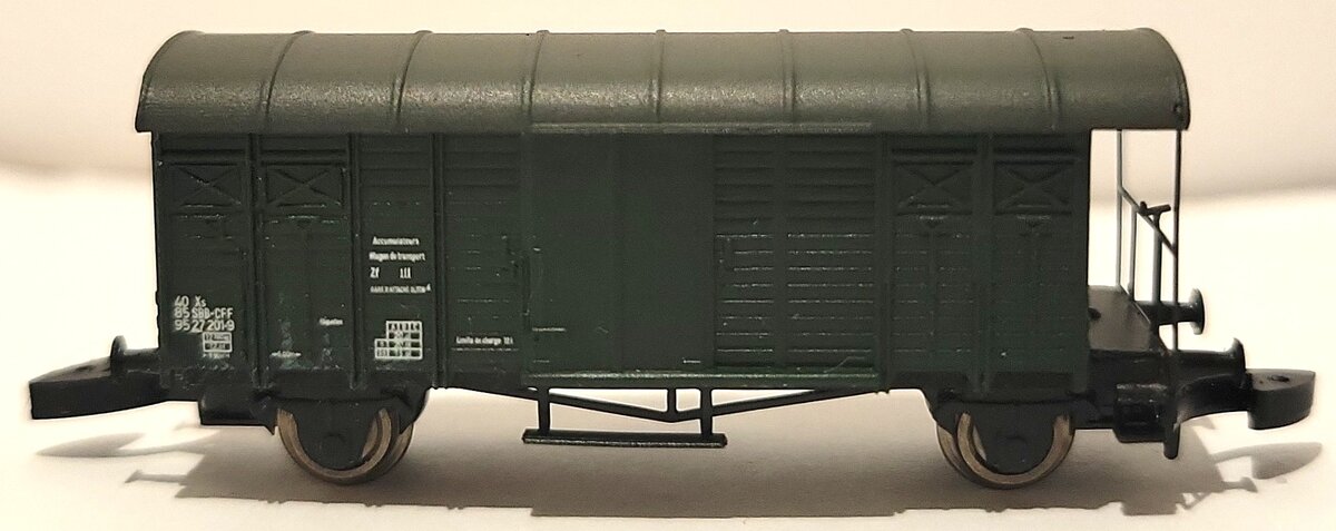 Freudenreich ZF331c Z Scale XS SBB Battery transport wagon LN/Box