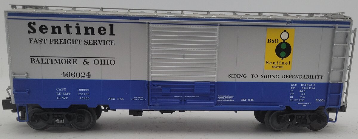 Lionel 1926620 O Baltimore and Ohio Sentinel Freightsounds PS-1 Boxcar #466024 EX