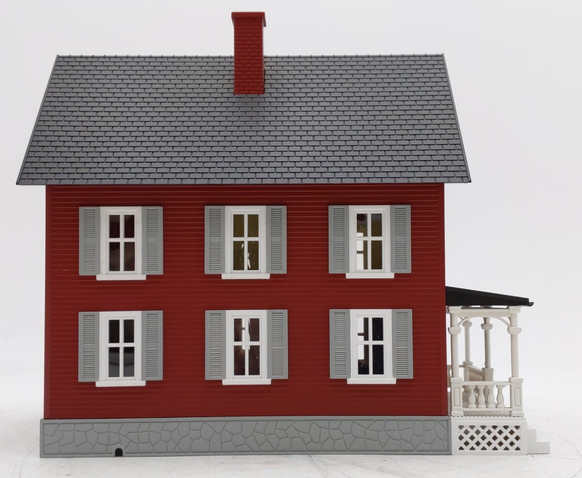 MTH 30-9016 O Red W/Gray Built Up Farm House EX