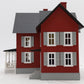 MTH 30-9016 O Red W/Gray Built Up Farm House EX