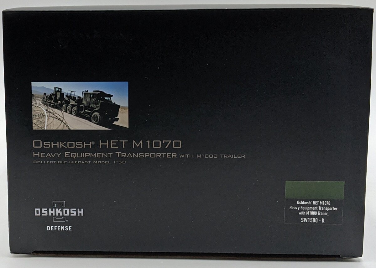 Sword Models SW1500-K 1:50 DieCast Oshkosh HET M1070 Transporter w/M1000 Trailer NIB