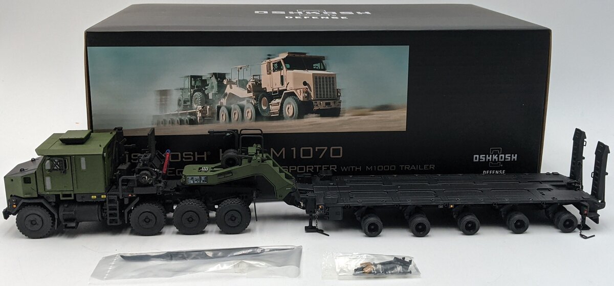 Sword Models SW1500-K 1:50 DieCast Oshkosh HET M1070 Transporter w/M1000 Trailer NIB