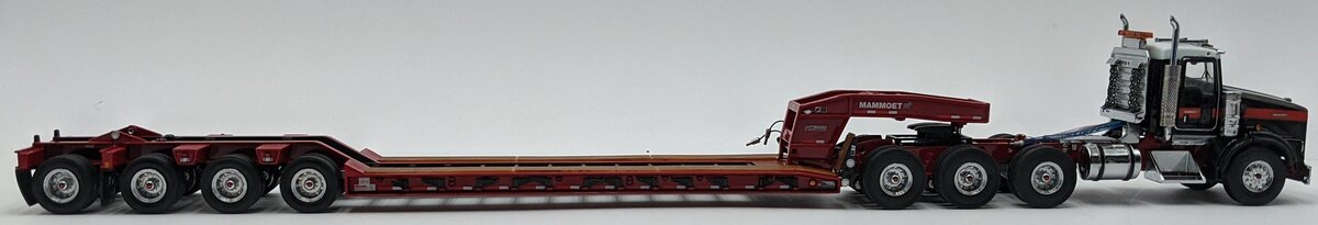 Sword Models M410010 1:50 Diecast Kenworth T800W W/Rogers 4-Axle Flip Lowboy NIB