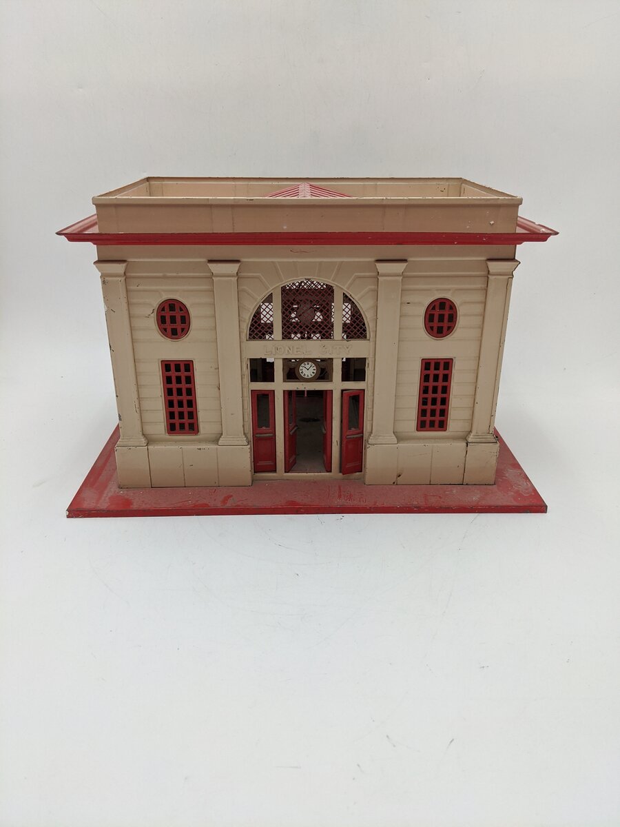 Lionel 115 O Gauge Vintage Lighted Tinplate Passenger Station VG