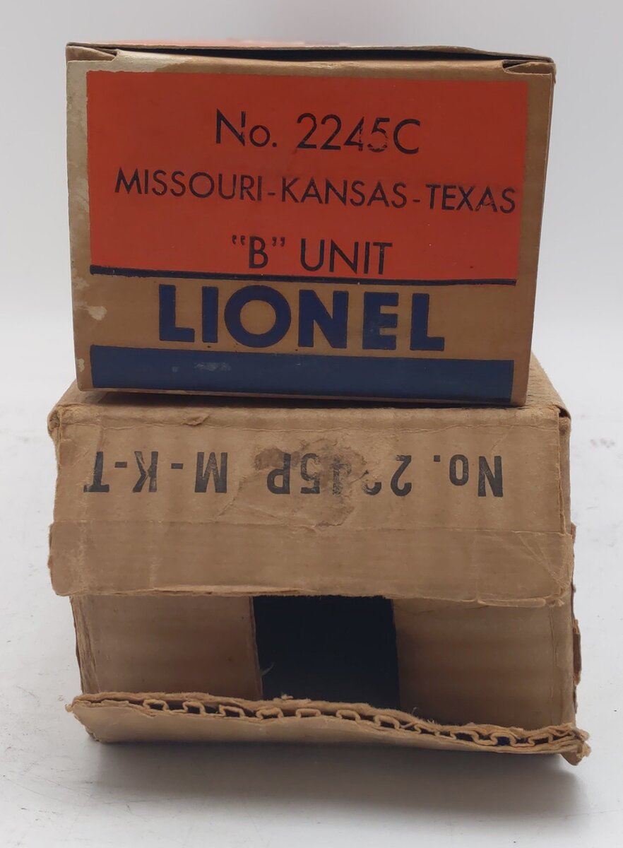 Lionel 2245C Vintage O Texas Special F-3B Non-Powered Diesel Locomotive Box Only/Box