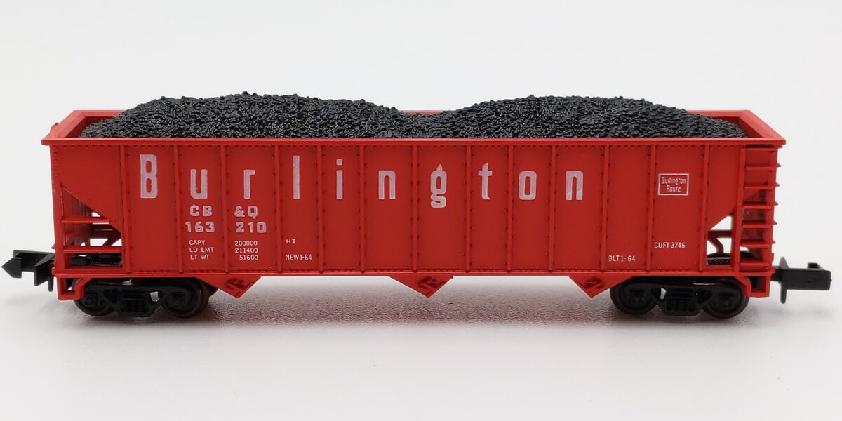 Atlas 3262 N Scale Burlington 3 Bay Hopper #163210 LN/Box
