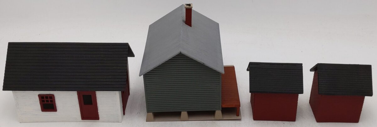 O Gauge Assorted Constructed Layout Buildings [4] VG