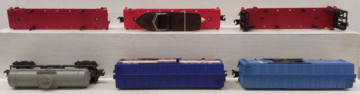 Lionel O Gauge Vintage Freight Cars:6464275,6464475,6477,6035,6464475, 6826 [6] VG