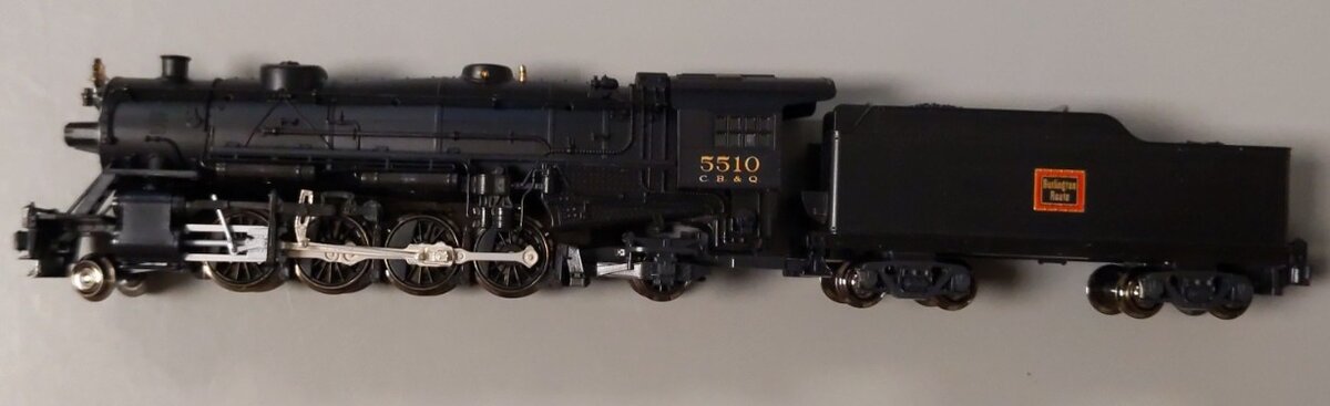 Kato 126-0211 N Scale CB&Q 2-8-2 Heavy Mikado Steam Locomotive & Tender #5510 LN/Box