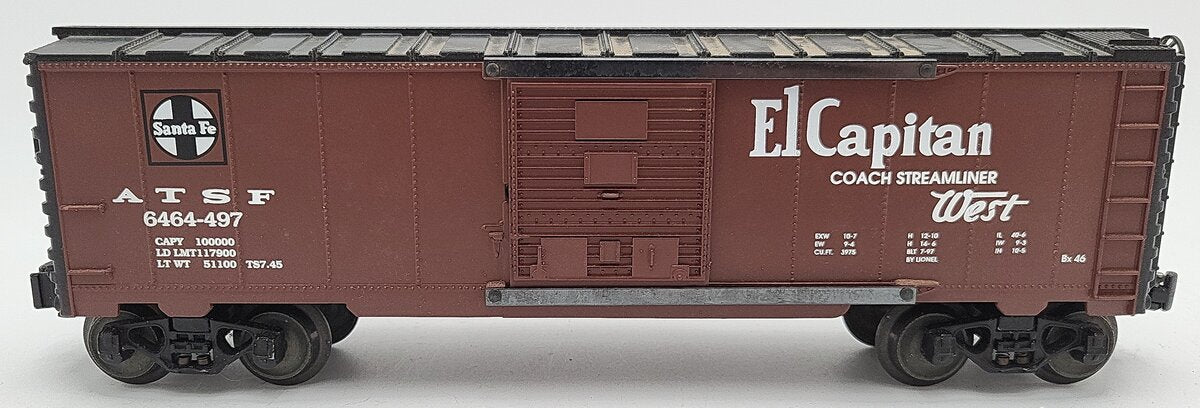Lionel 6-29202 O Gauge ATSF Boxcar #6464-497 EX
