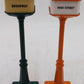 MTH Orange and Green Corner Main Street Lamp Posts [2] EX