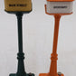 MTH Orange and Green Corner Main Street Lamp Posts [2] EX