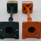 MTH Orange and Green Corner Main Street Lamp Posts [2] EX