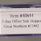 Atlas 40844 N Scale Great Northern 2-Bay Off Side Hopper #73482