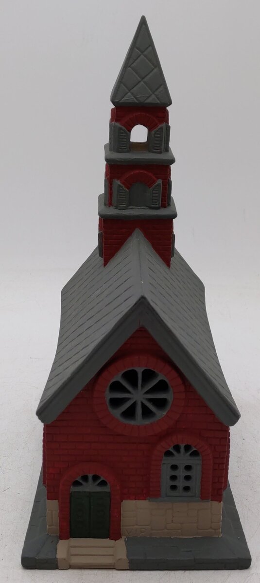 Ceramic Red and Grey Church Building EX