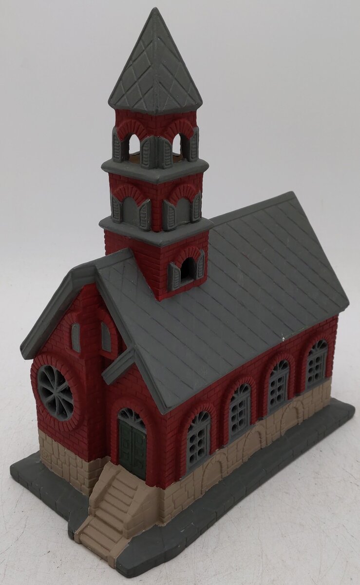 Ceramic Red and Grey Church Building EX