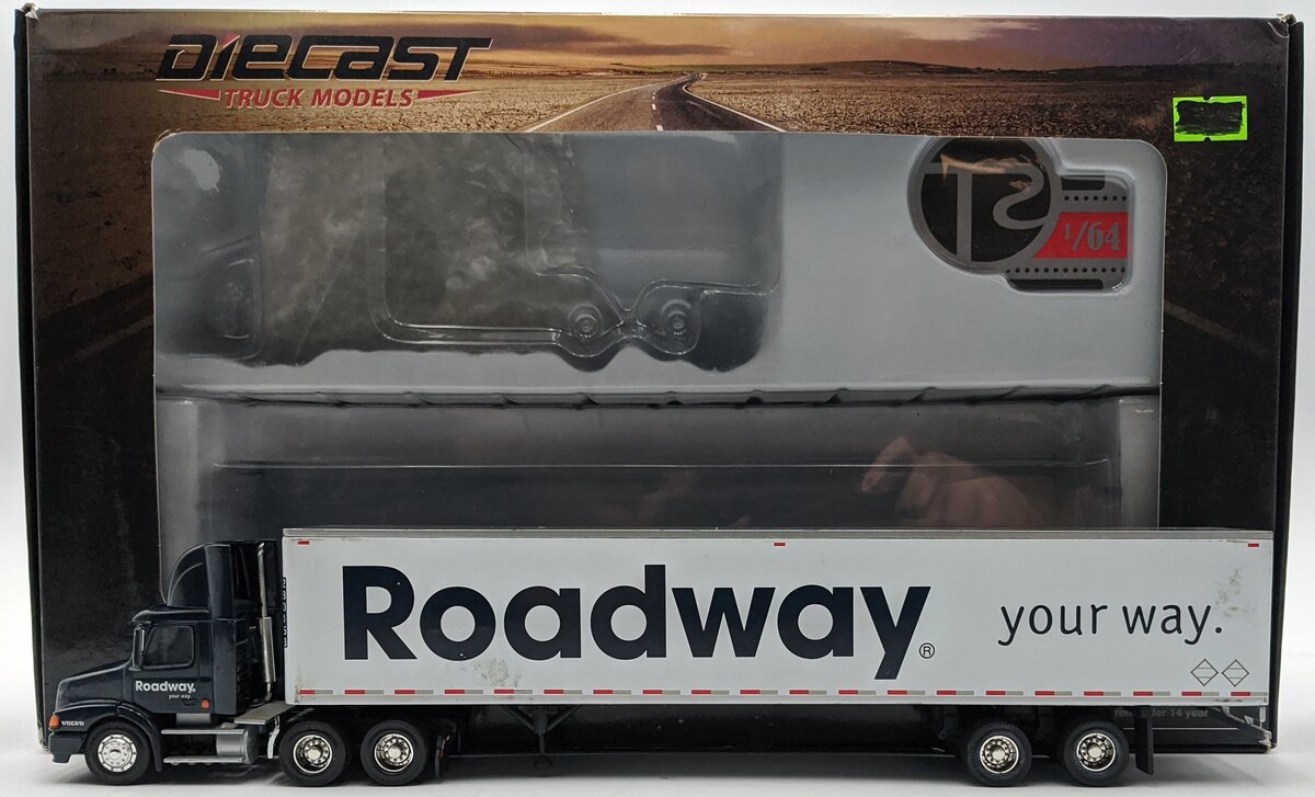 PEM  1:64 Diecast Volvo 610 VNM 2-Axle Day Cab W/53' Roadway Trailer NIB